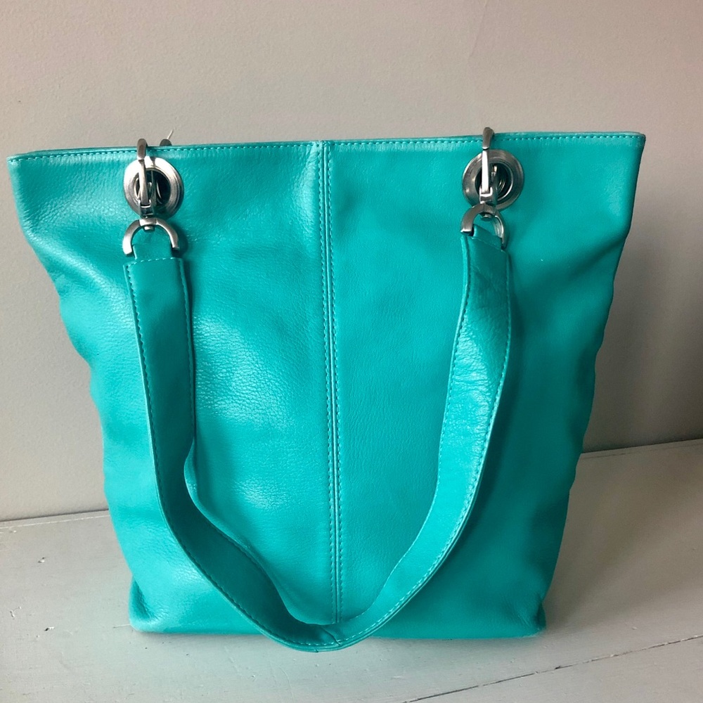 HOBO Turquoise Leather Bag